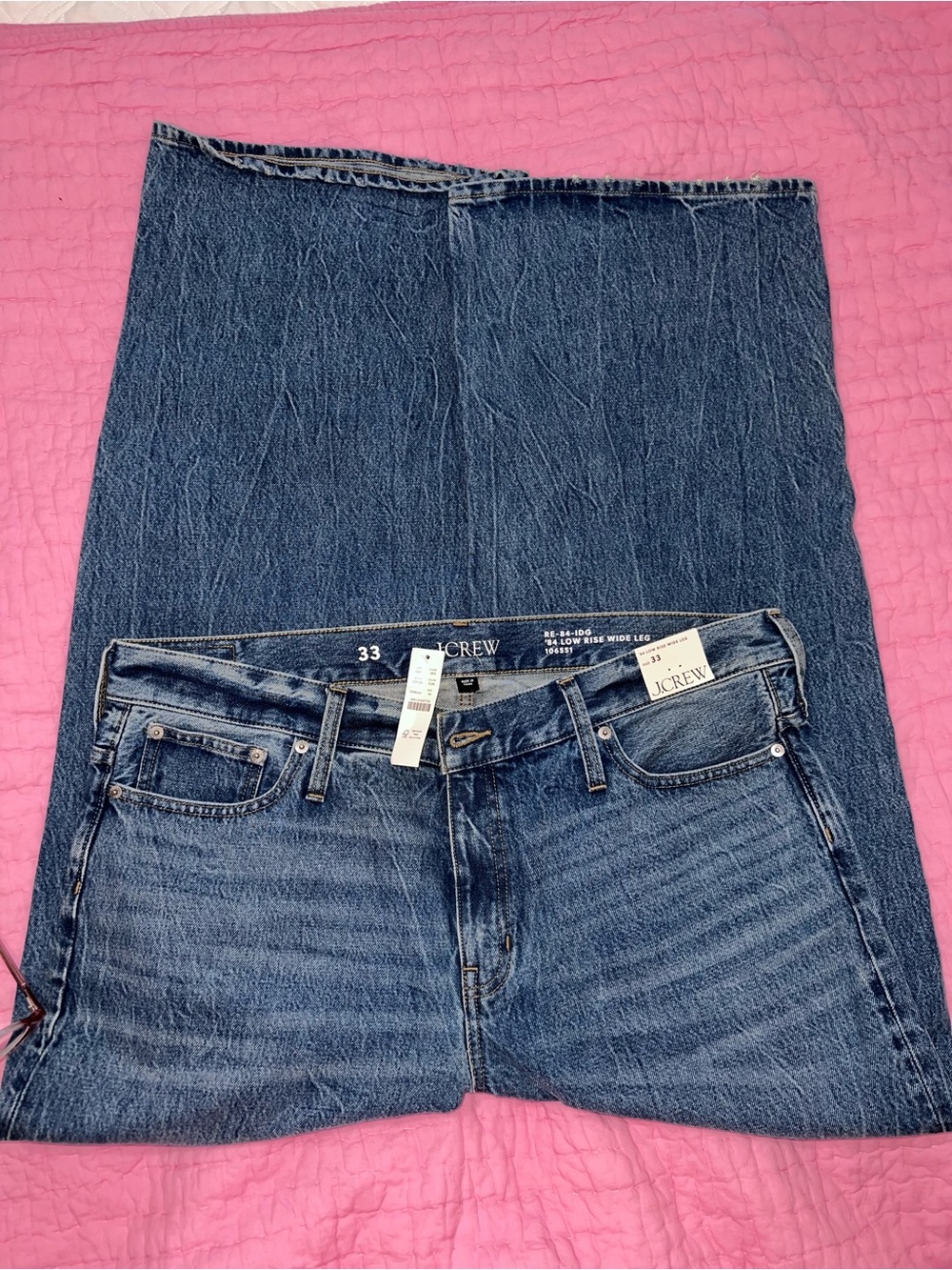J. Crew Women's Dark Blue Wide-Leg Jeans